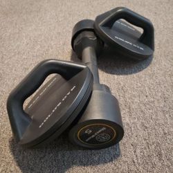 Push up stands and Golds gym shockwave 