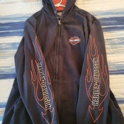 Harley Davidson Sweatshirt Jacket XL