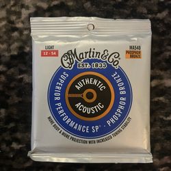 🎸 Martin & Co. Authentic Acoustic SP Guitar Strings – Phosphor Bronze (Light 12–54) 🎸