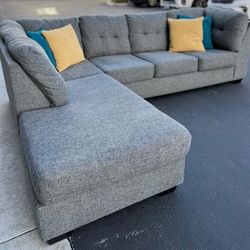 Grey Arrowmask Sectional Couch