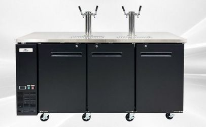 NSF 72 ins Depth Kegerator Beer dispenser 4 tap UUD-24-72