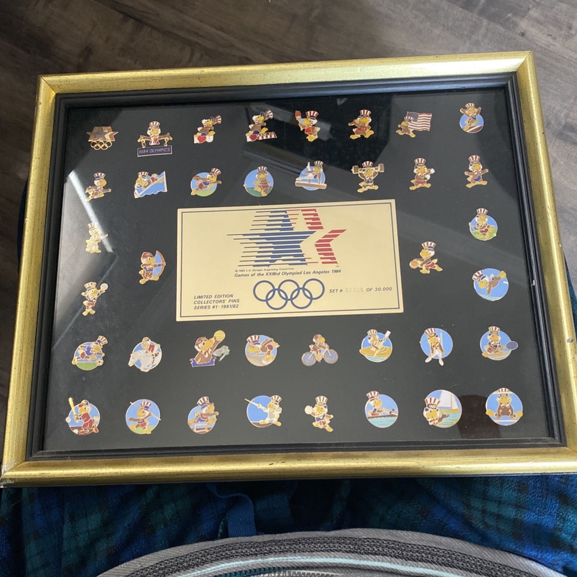 Collectors limited edition 1984 Los Angeles Olympic Pins