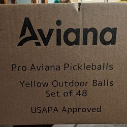 Set Of 48 Pickleballs - Yellow Outdoor - USAPA Approved - Sealed Case