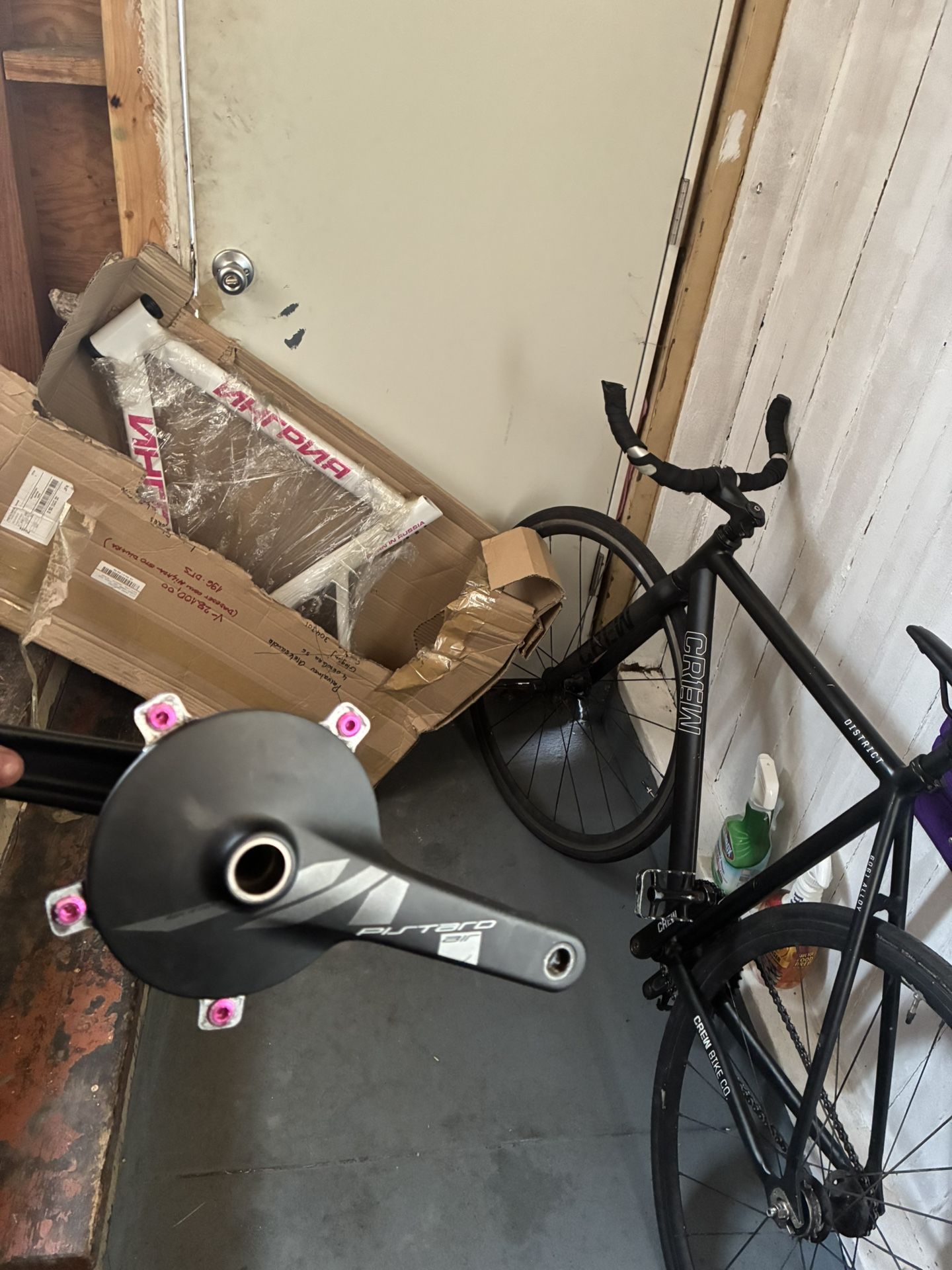 miche crankset, crew bike