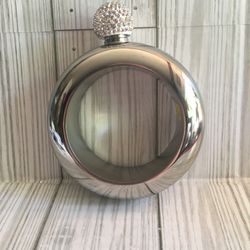 Bangle Bracelet Flask with Rhinestones (5 oz.)