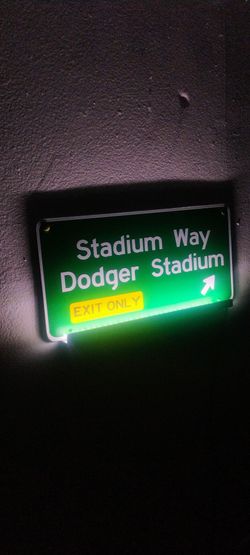 DODGERS FREEWAY EXIT SIGN DODGERS & ANGELS BOBBLEHEADS AVAILABLE. TAP HANDLES FOR SALE ( ALSO PLENTY OF NEON SIGNS / LIGHTS AVAILABLE .