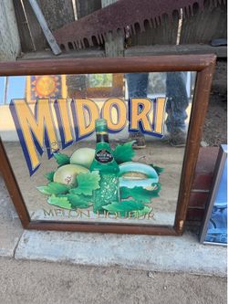 Midori sour beer sign