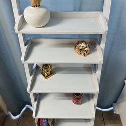 White 5-Tier Farmhouse Shelf / Display Stand