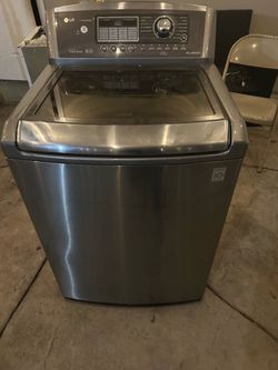 LG top load stainless steel washer