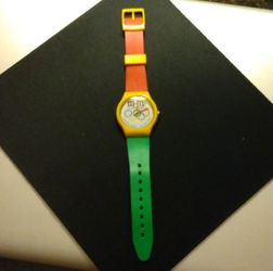 Vintage 1992 M&M's Olympics Colorful Retro Watch