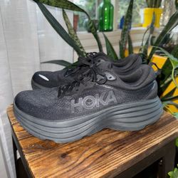 Hoka Bondi Running Sneakers All Black 8.5