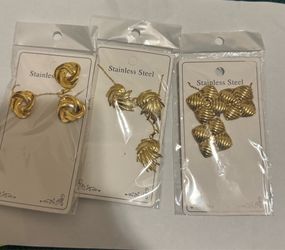 Gold Stainless Steel Jewelry Sets – Necklace & Earrings ✨