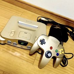 Gold Nintendo 64 Console 