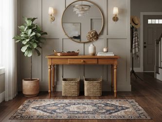 solid wood Entryway tabel with drawer in excellent condition delivery also available