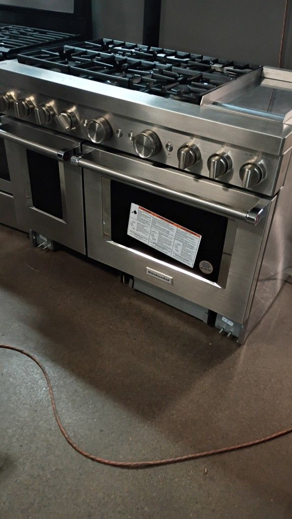 KitchenAid 48 Width Range Dual Fuel
