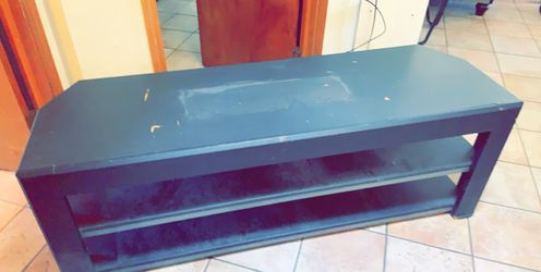 Black tv stand