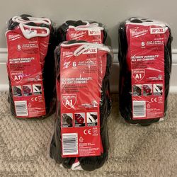 Milwaukee X-Large Red Nitrile Level 1 Cut Resistant Dipped Work Gloves (6-Pack)