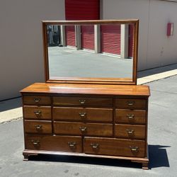 Antique Dresser With Mirror