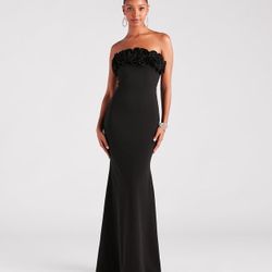 Black Formal Mermaid Dress Size S