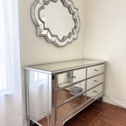 Brixton is 60'' W 6 - Drawer Dresser + Mirror