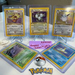 1st Edition Holo 1999 Pokemon Cards Lot