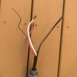 50 feet conduit 25 foot red, white and black and ground 6