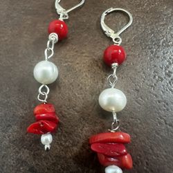 Handmade 925 Silver Drop Earrings For Women