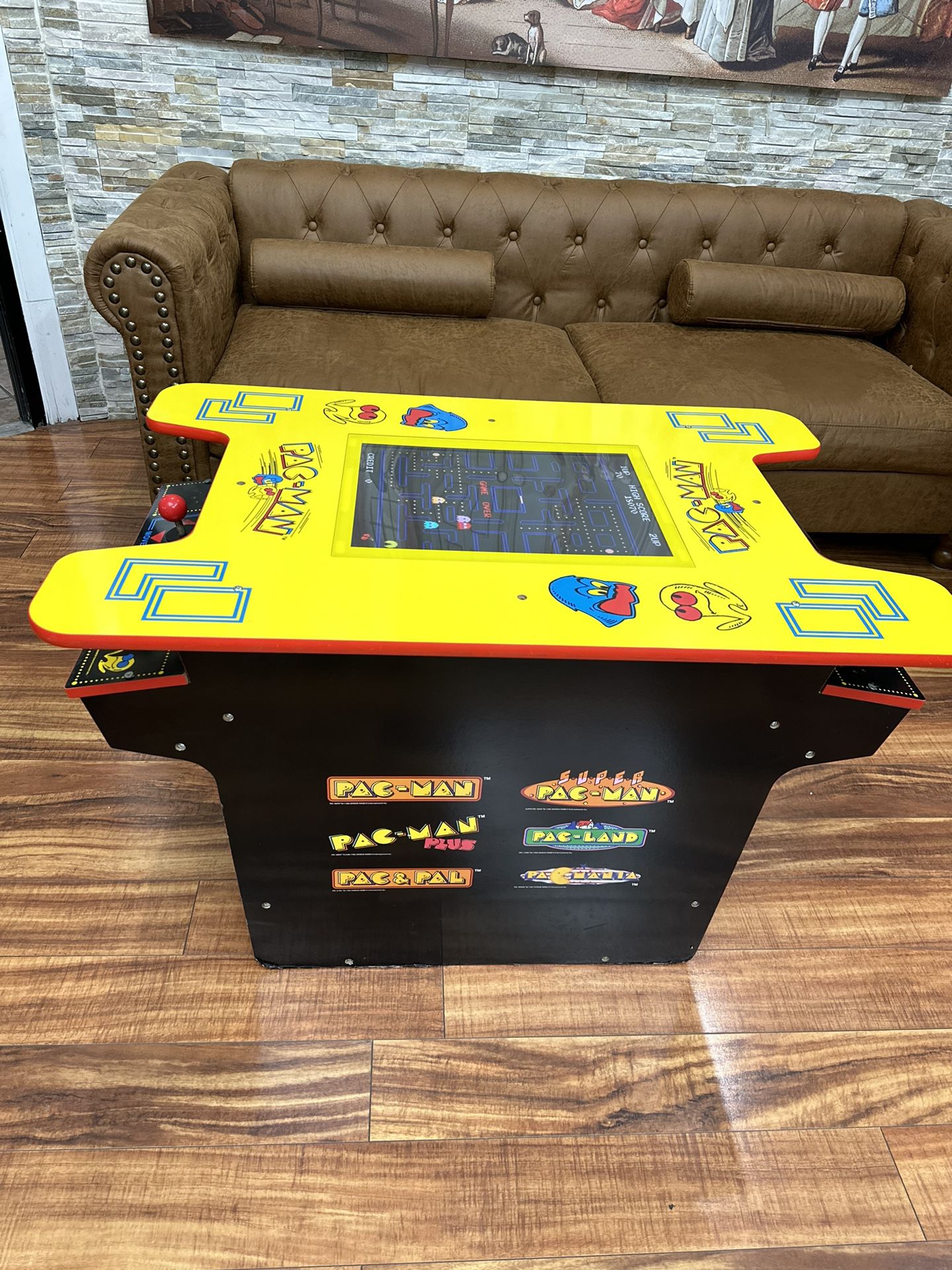 2 player pacman table arcade - 6 games  