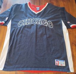 Vintage 90s Champion Chicago Bulls NBA Official Shooting Shirt Mens Size XL