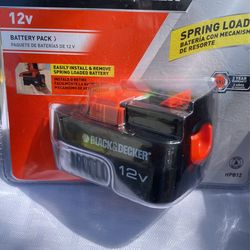12 V spring loaded battery