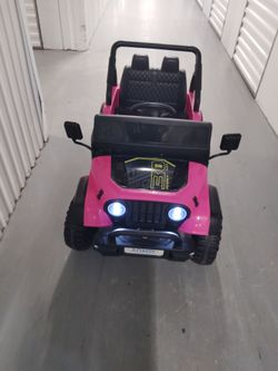 Girls Ride On Truck, 24V Battery