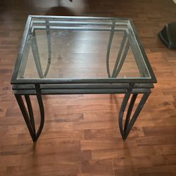 Glass Side Table