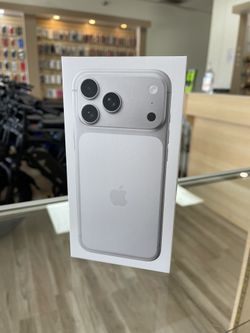 iPhone 17 Pro Max Silver 256GB Unlocked! Finance It Today! $50 Down 