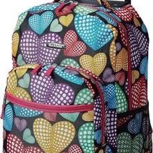 Rockland Double Handle Rolling Backpack, New Heart, 17-Inch ⭐️NEW⭐️ CYISell