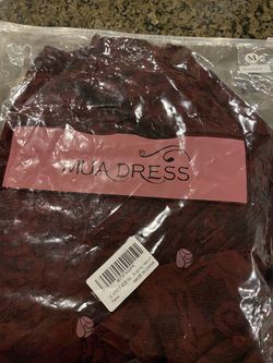 Brand New Burgundy Dress In Medium 