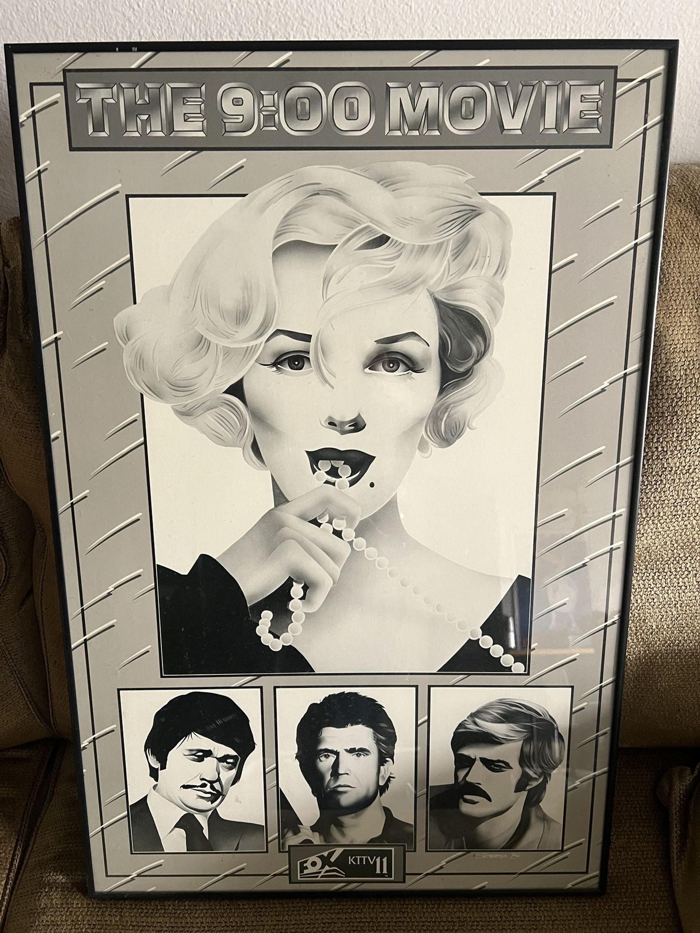 Vintage Retro Framed Wall Art Posters Magic Eye Movie Monroe