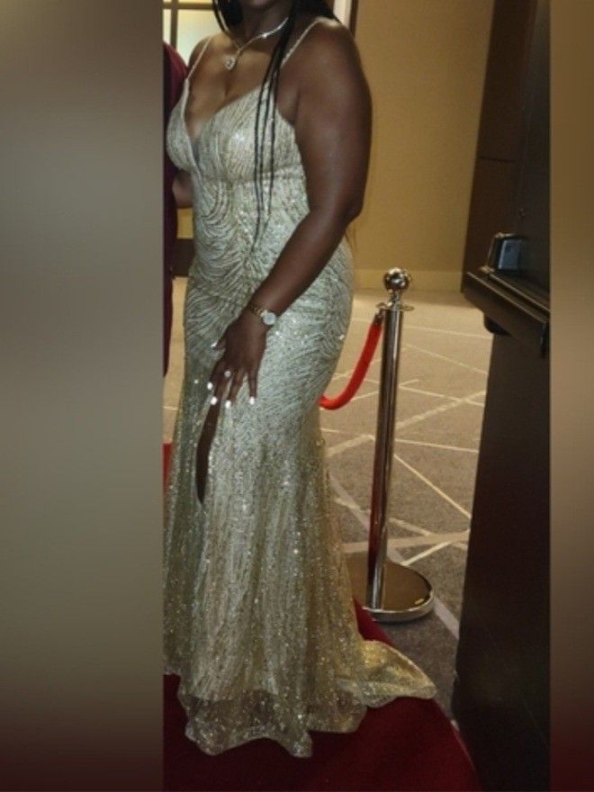 Gold Glitter Gown