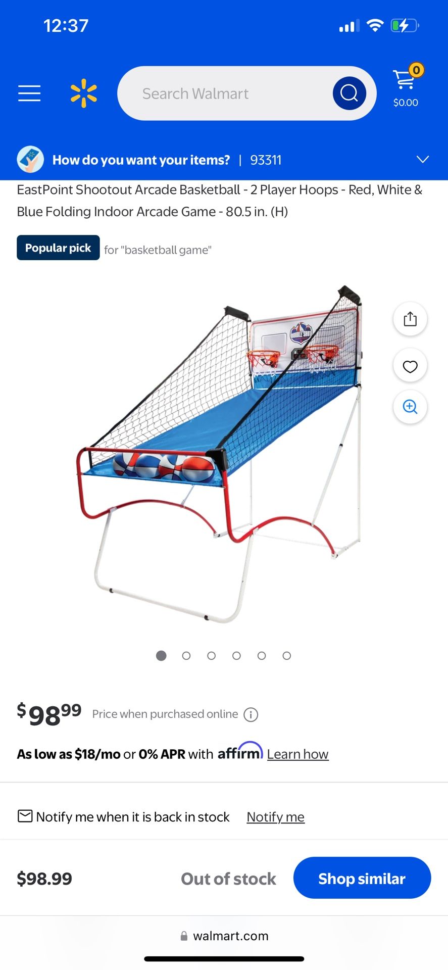 Basketball Arcade Game System