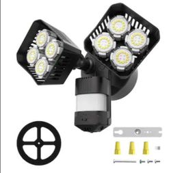 SANSI 7000LM Motion Sensor Outdoor Lights,Brightness LED Flood Lights Outdoor 54W 5000K 700W