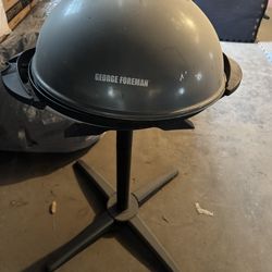 George Foreman Indoor/Outdoor Electric Grill with Stand