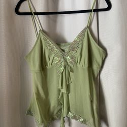 Y2K green top fairy core