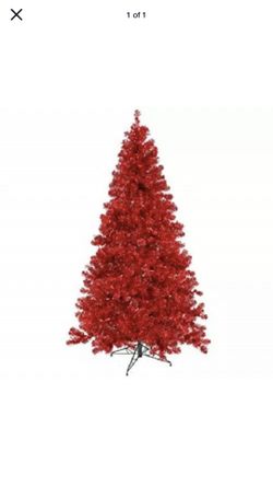 Vickerman Red 3-foot Artificial Christmas Tree