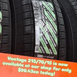 Vantage Tires 215/70R15 98T