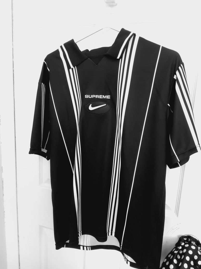 Supreme NikeJewel Stripe Soccer よく Jersey 
