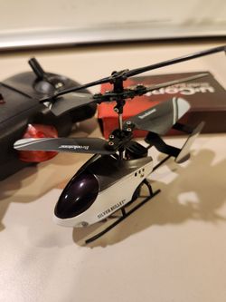 Brookstone u•Control Silver Bullet RC Helicopter w/ Box & Repair Kit