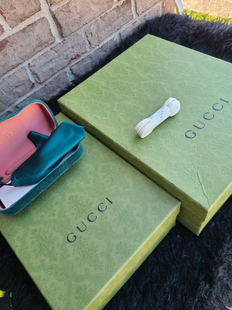 ποΈβ¨ Gucci Boxes, Tags, Shoelaces, Cap & Glasses Case! β¨ποΈ