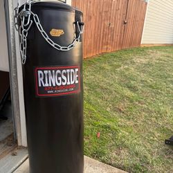 Ringside punching bag  and battle ropes