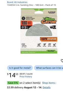 Sanding disc- 14 pack
