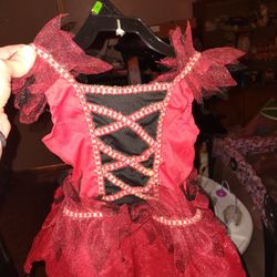 Girls Devil Costume Size 3/4