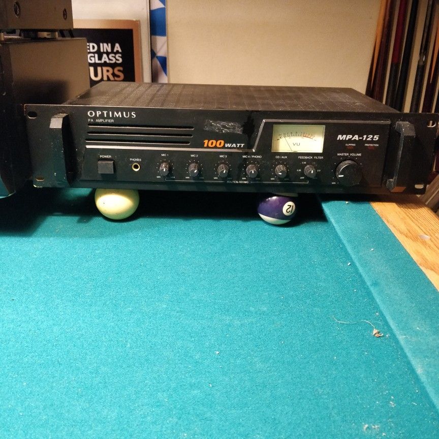 PA Amplifier Optimus Mpa-125